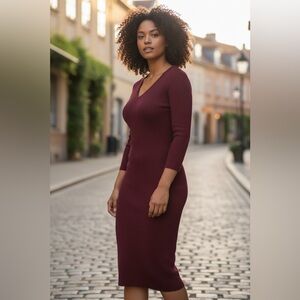 No Boundaries Ribbed Knit Sweater Dress​​​​​